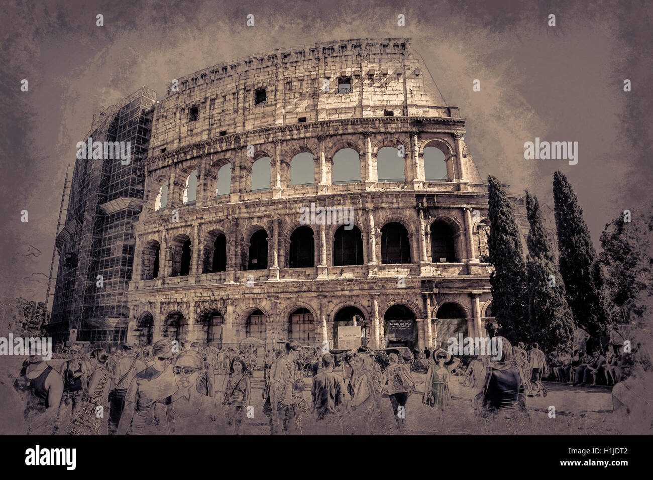 The Colosseum, an important monument Stock Photo Alamy