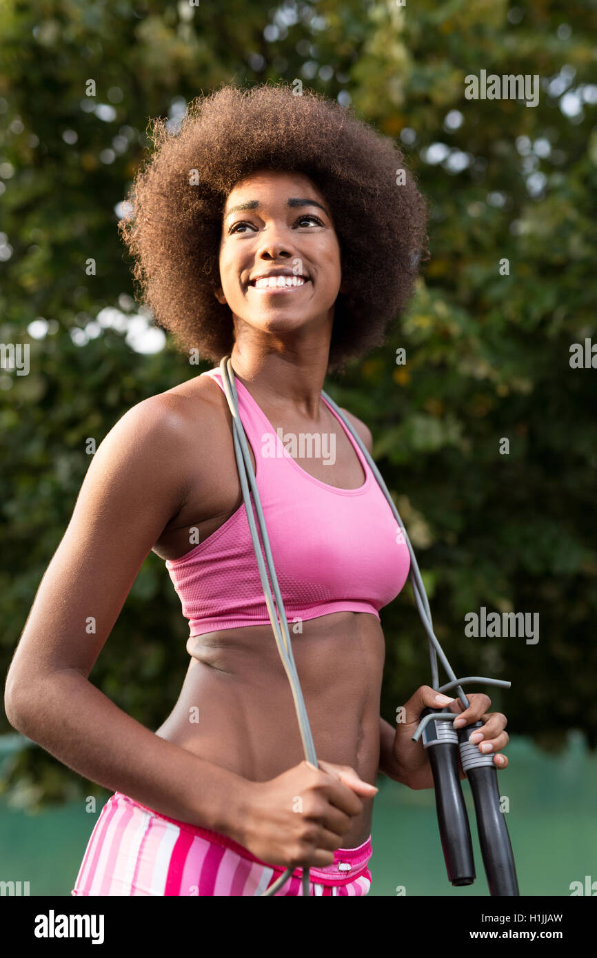 Afro american model hi-res stock photography and images - Alamy