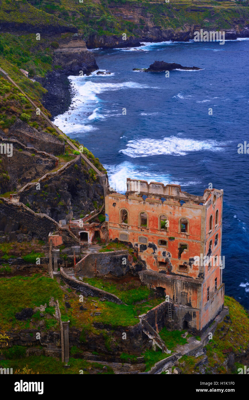 Ruine der Casa Hamilton Teneriffa, Kanarische Inseln, Spanien Stock Photo
