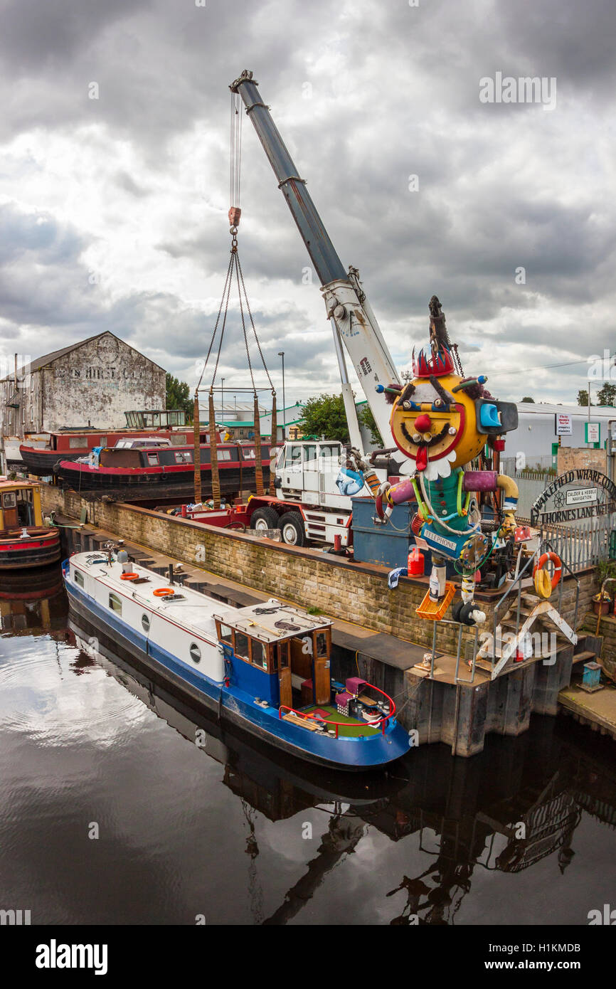 Wakefield Wharf, Calder & Hebble Navigation, Wakefield Stock Photo Alamy