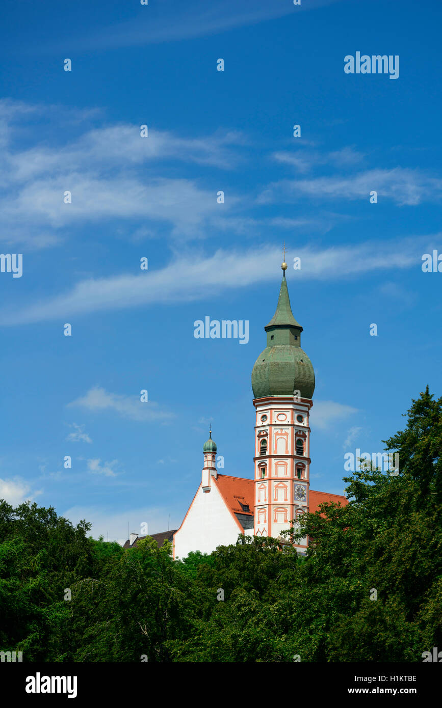 Andechs Abbey, Benedictine abbey, Upper Bavaria, Germany Stock Photo