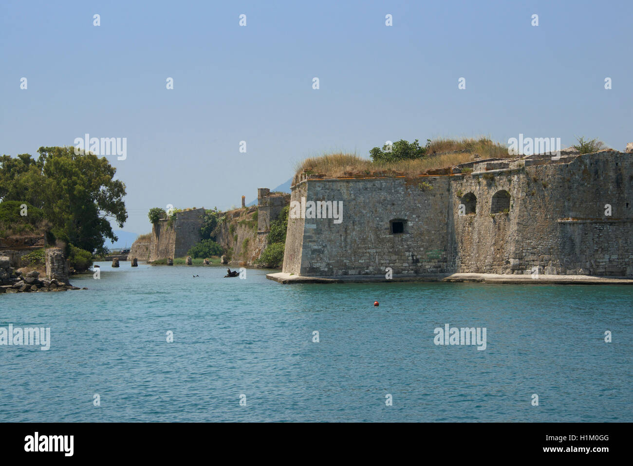 Aghia Mavra Venetian fortress Lefkada Town Lekada Island Ionian Islands Greece Stock Photo