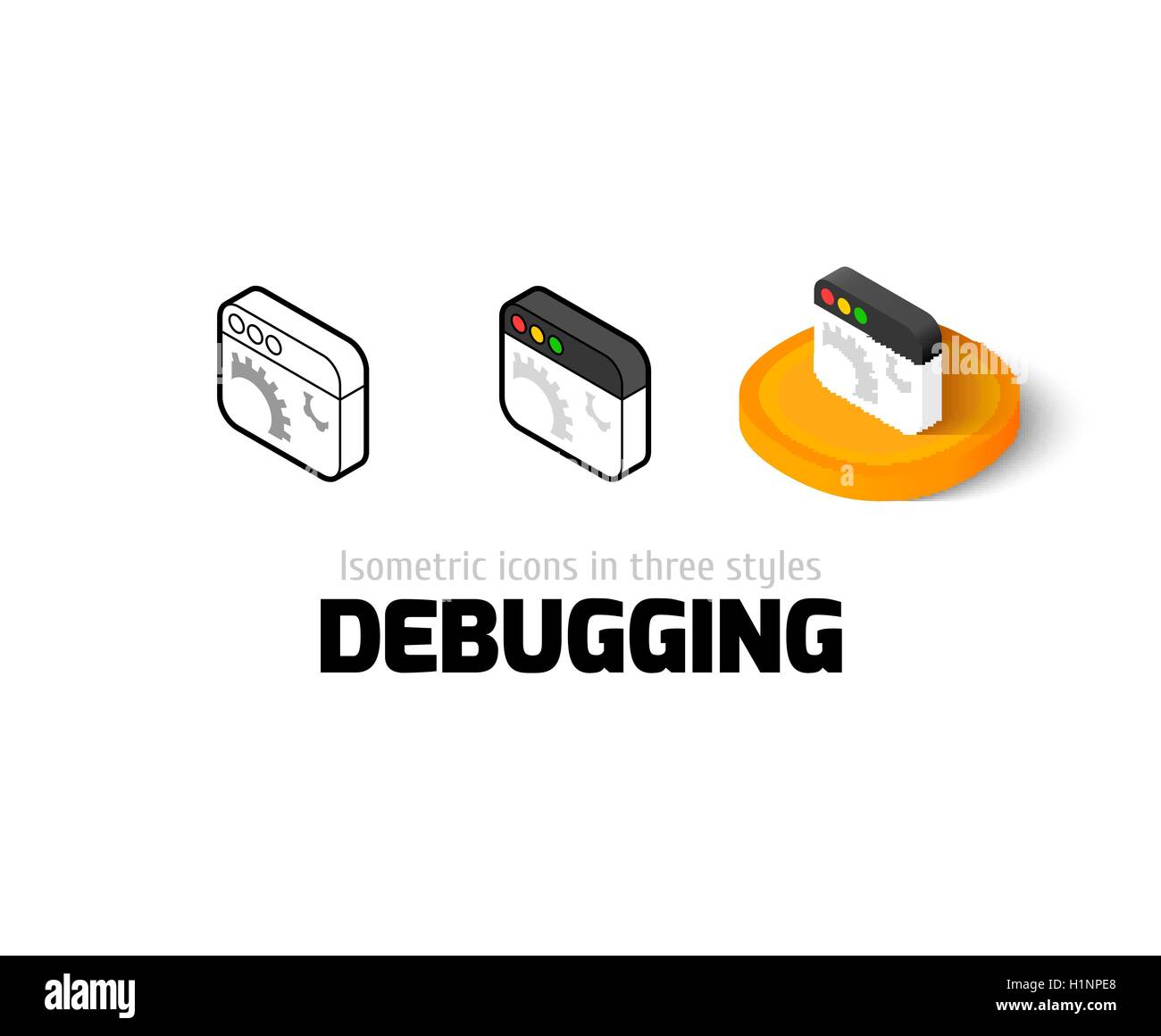 Debug code logo hi-res stock photography and images - Alamy