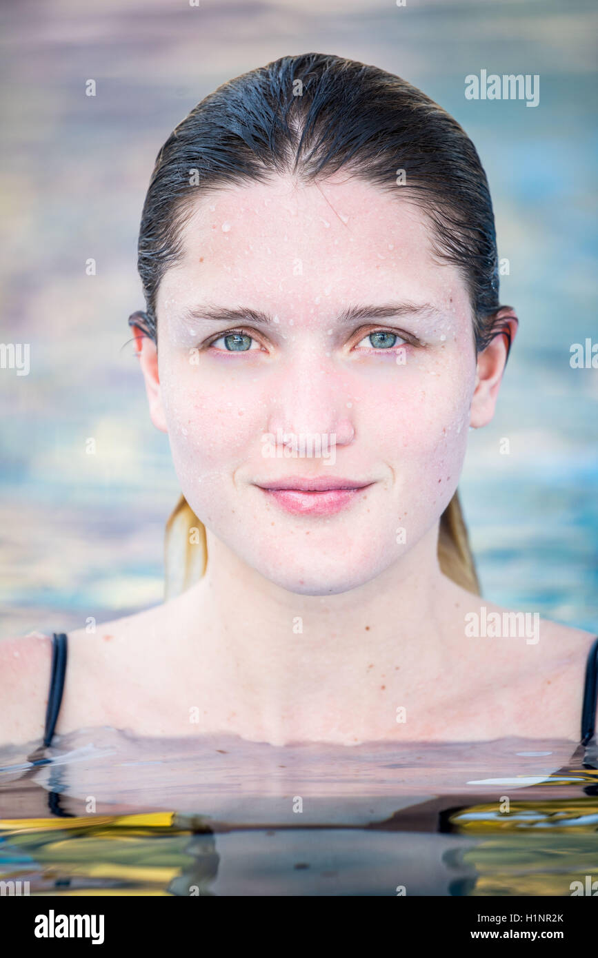 Pond swimming woman hi-res stock photography and images - Alamy