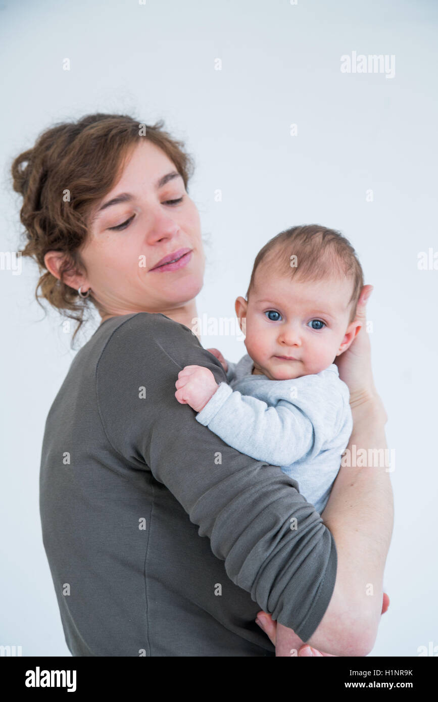 3 month old baby girl Stock Photo Alamy