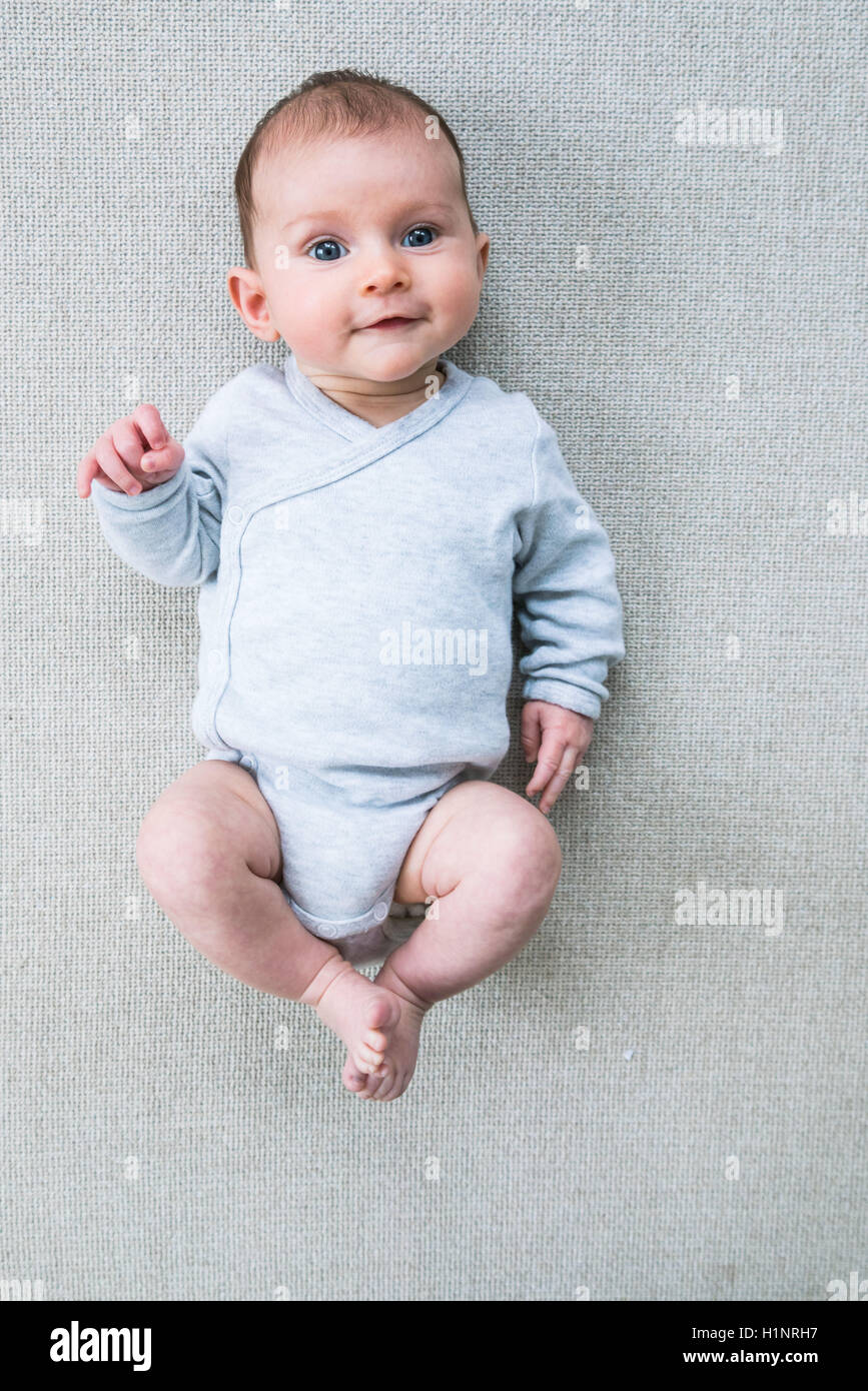 3 month old baby girl Stock Photo Alamy