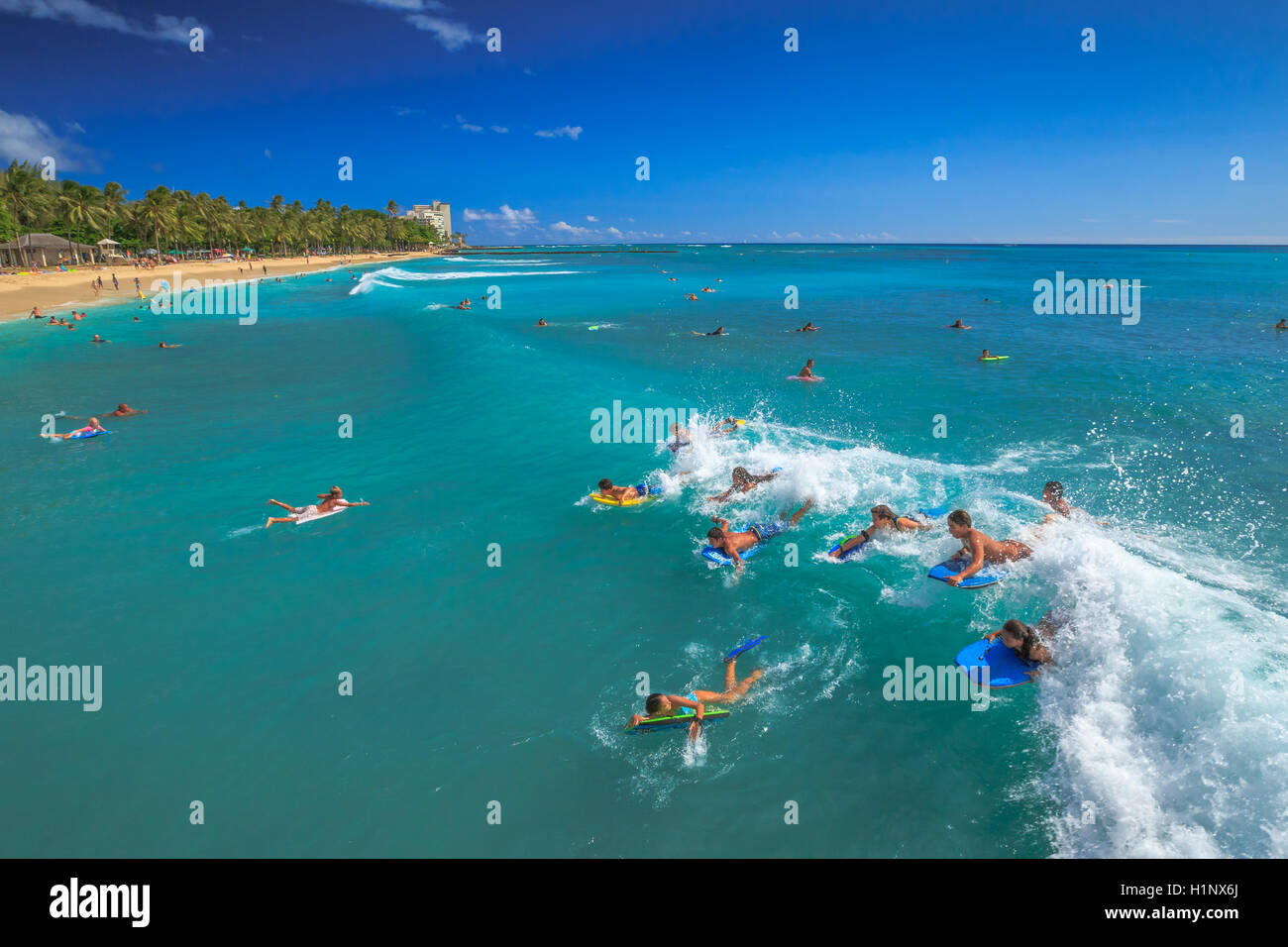 Water sports in Hawaii Stock Photo Alamy