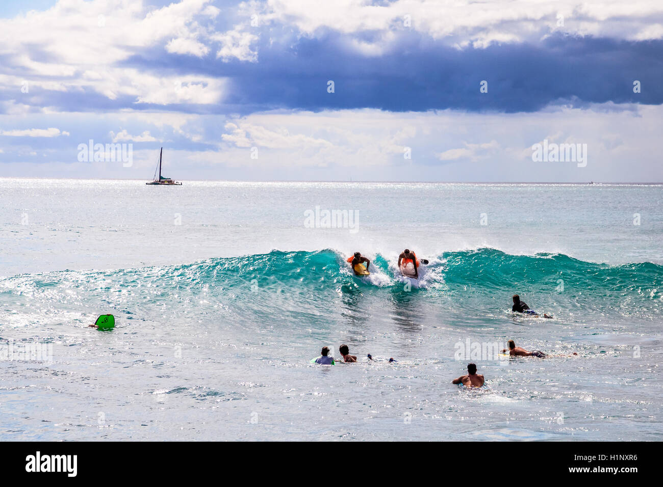 Queens surf beach beach hawaii hires stock photography and images Alamy