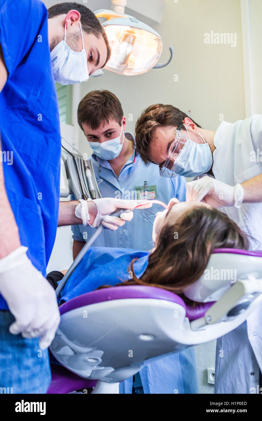 Dental care, Bordeaux hospital, France Stock Photo Alamy