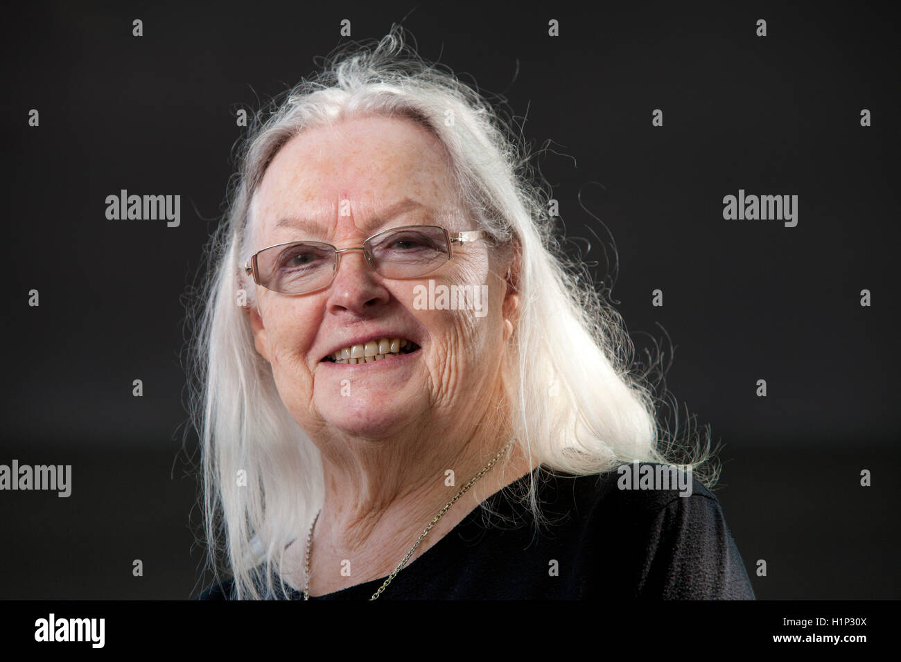 Gillian Clarke, the Welsh National poet and playwright, at the Edinburgh International Book Festival. Edinburgh, Scotland. 18th August 2016 Stock Photo