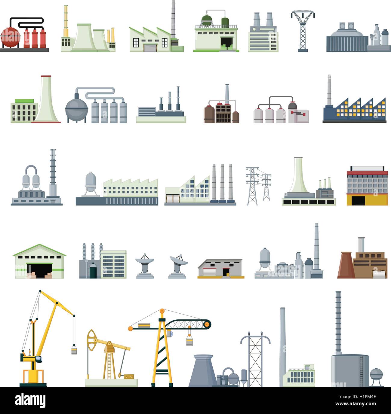 different kinds of factory Stock Vector Image & Art Alamy