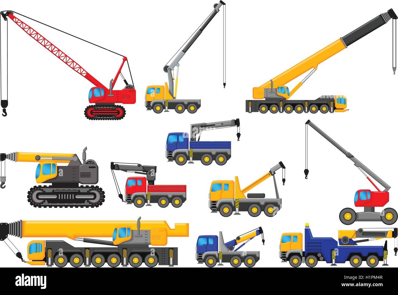 collection of Lifting crane for you design Stock Vector