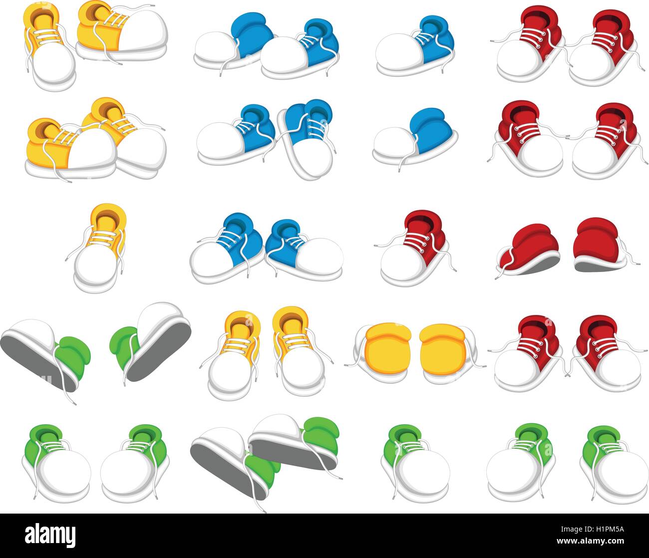 collection of shoes cartoon Stock Vector Image & Art Alamy