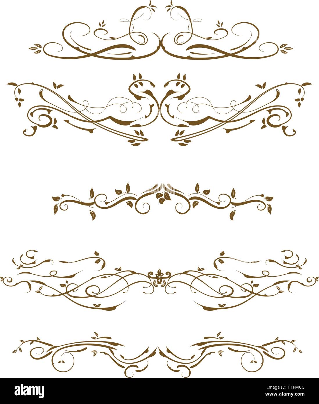 Vector decorative design elements & page decor Stock Vector Image & Art ...