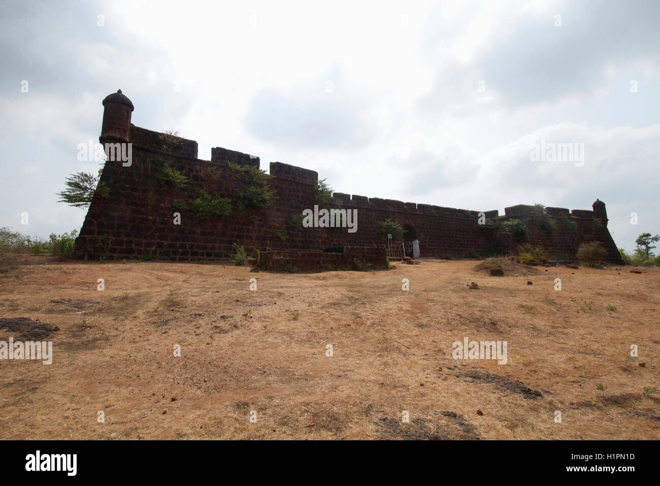 Corjuem fort, Aldona, Bardez, Goa, India Stock Photo