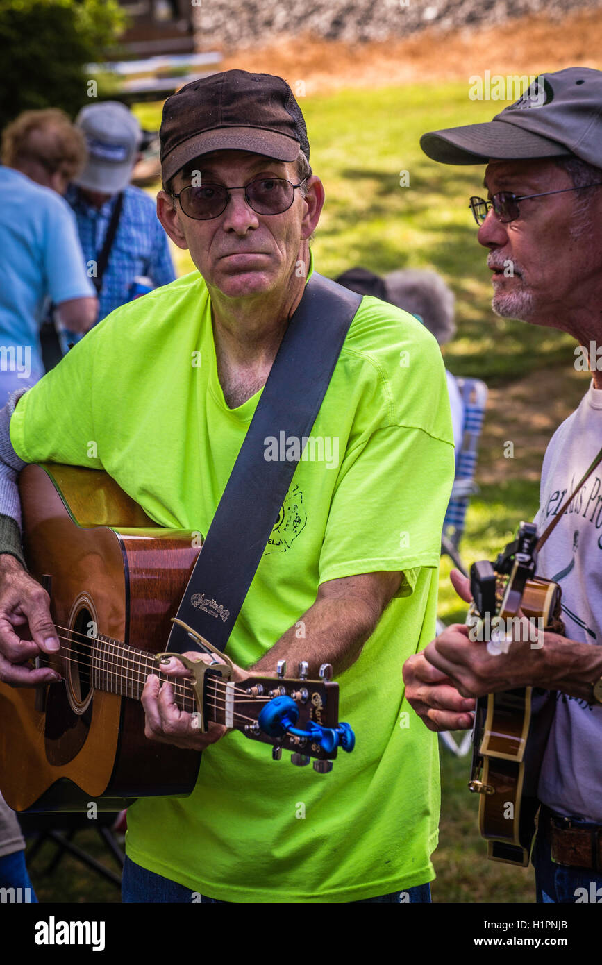 Bluegrass music festival musicians Stock Photo Alamy
