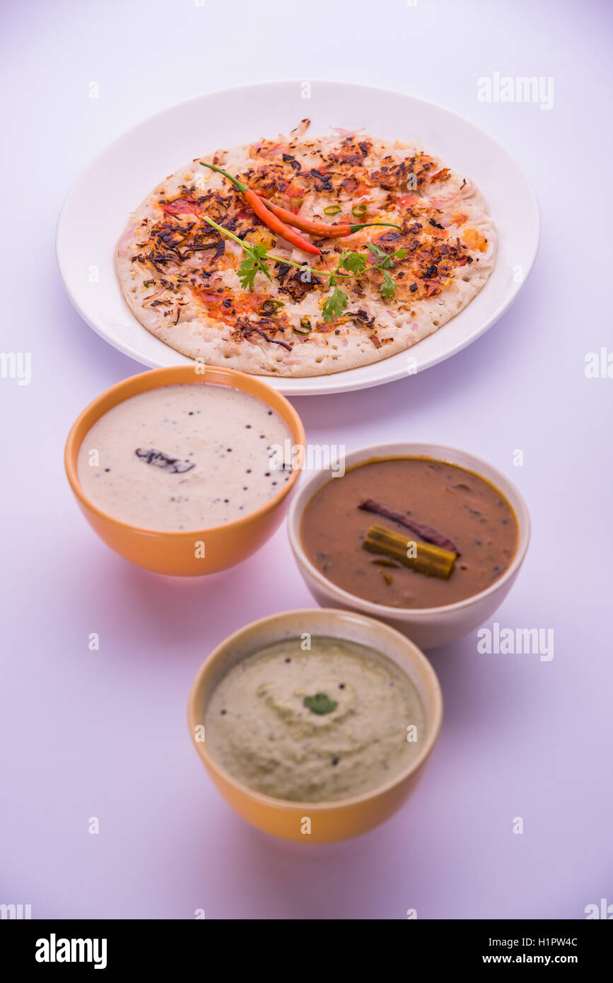 South Indian Food Uttapam or ooththappam or Uthappa is a dosalike dish