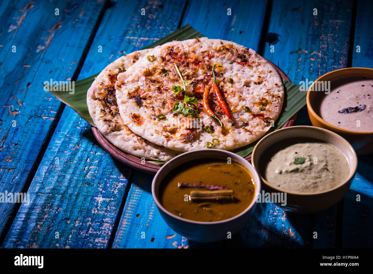 South Indian Food Uttapam or ooththappam or Uthappa is a dosalike dish