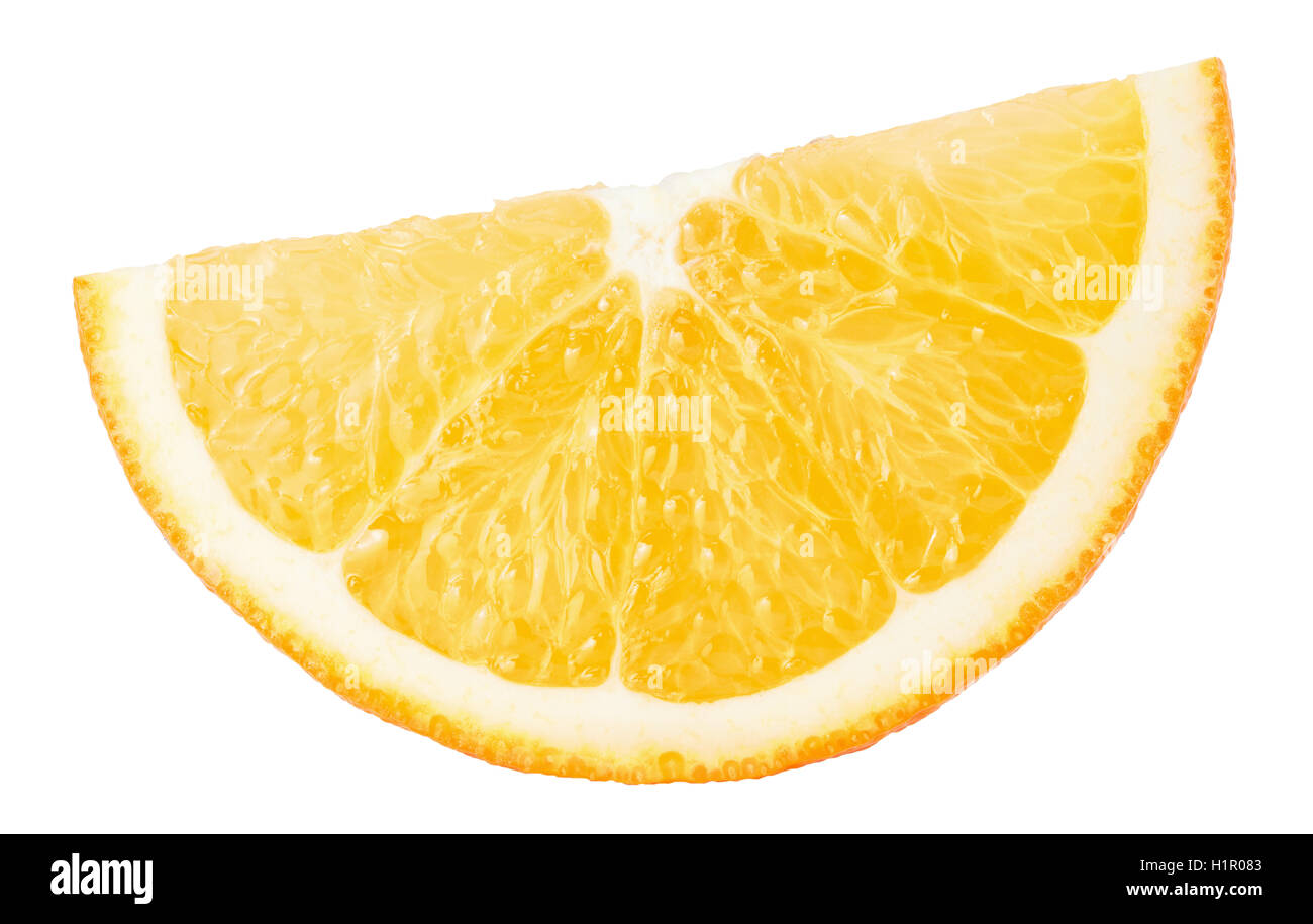 orange slice isolated on the white background Stock Photo - Alamy