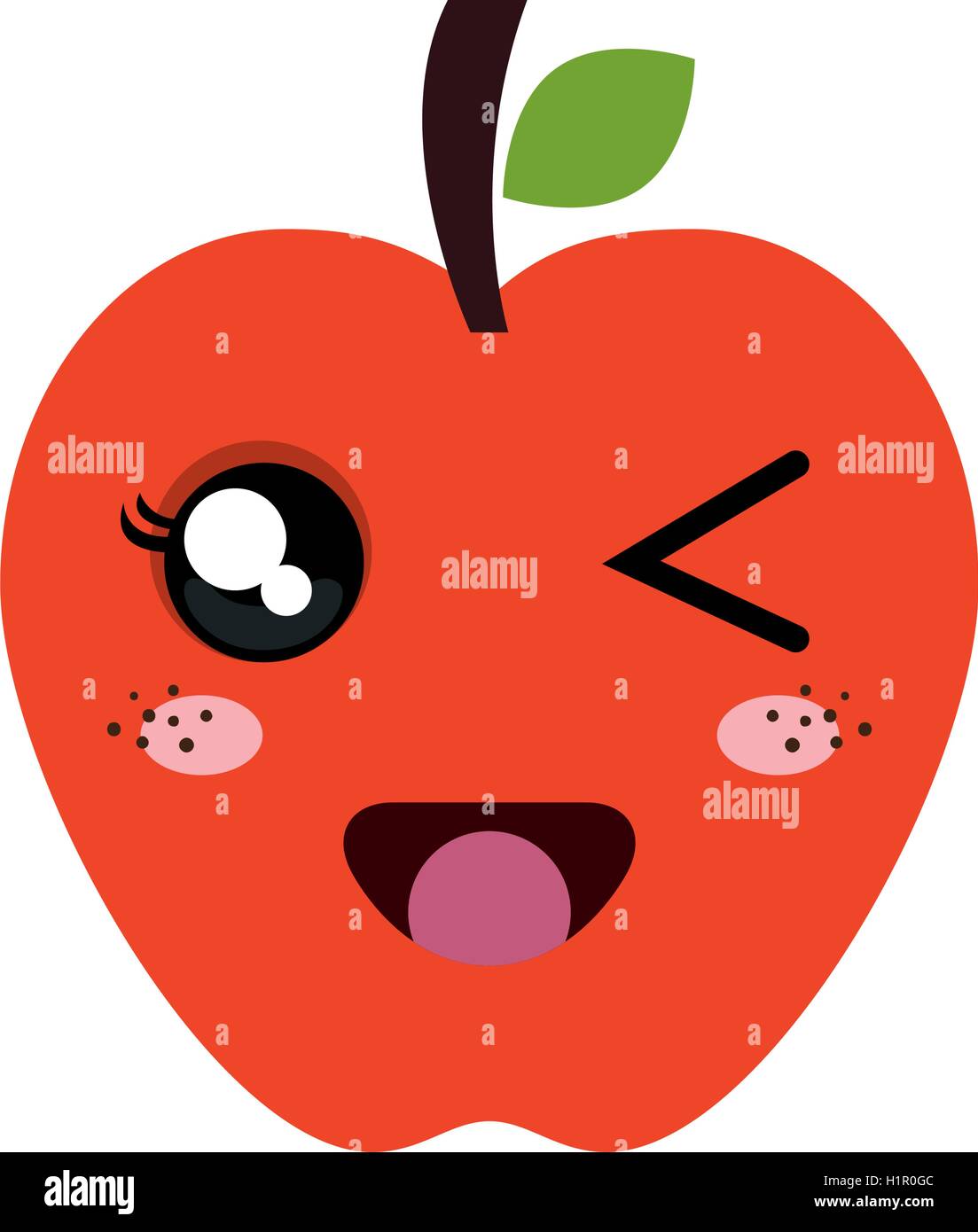 apple kawaii cartoon Stock Vector Image & Art Alamy
