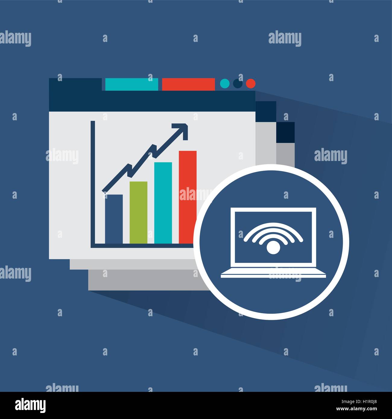 big data center flat icons Stock Vector Image & Art - Alamy