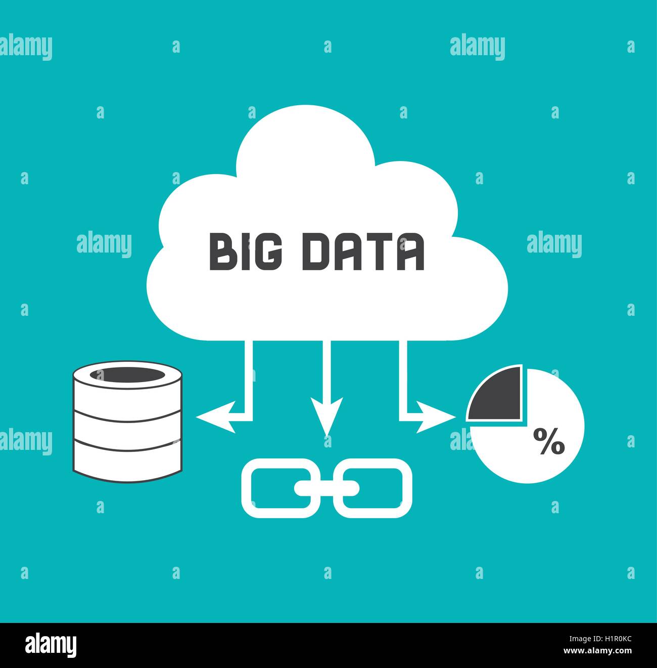 big data center flat icons Stock Vector Image & Art - Alamy