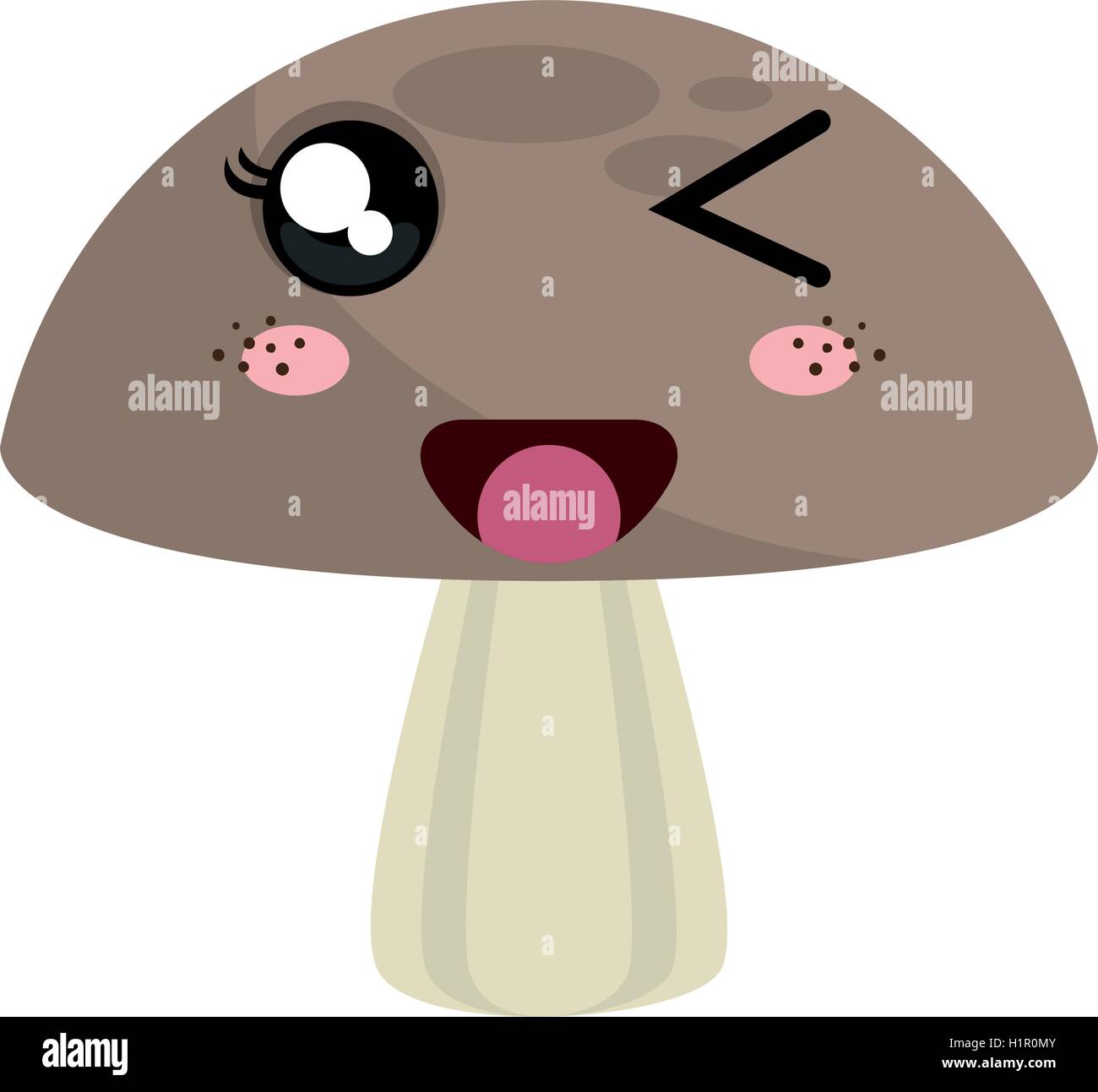 mushroom kawaii cartoon Stock Vector Image & Art Alamy