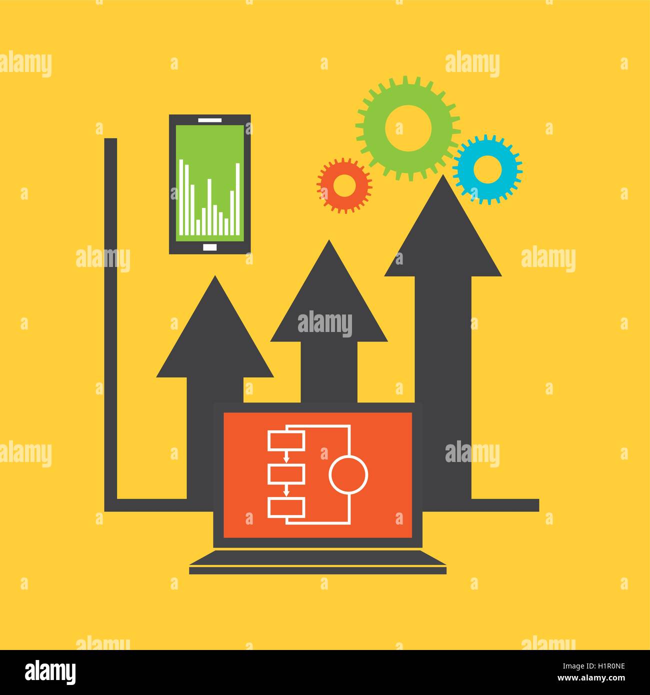 big data center flat icons Stock Vector Image & Art - Alamy