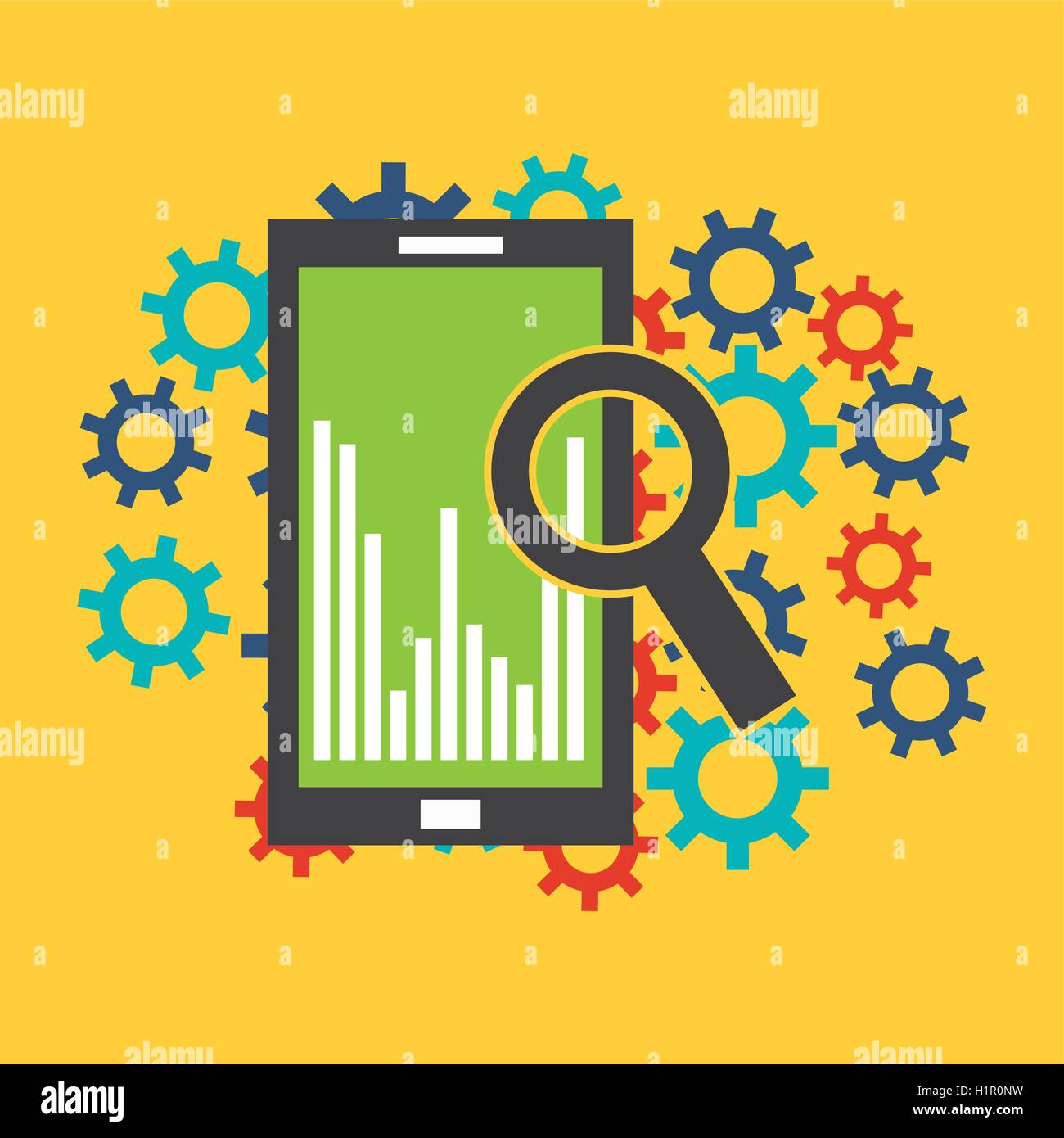 big data center flat icons Stock Vector Image & Art - Alamy