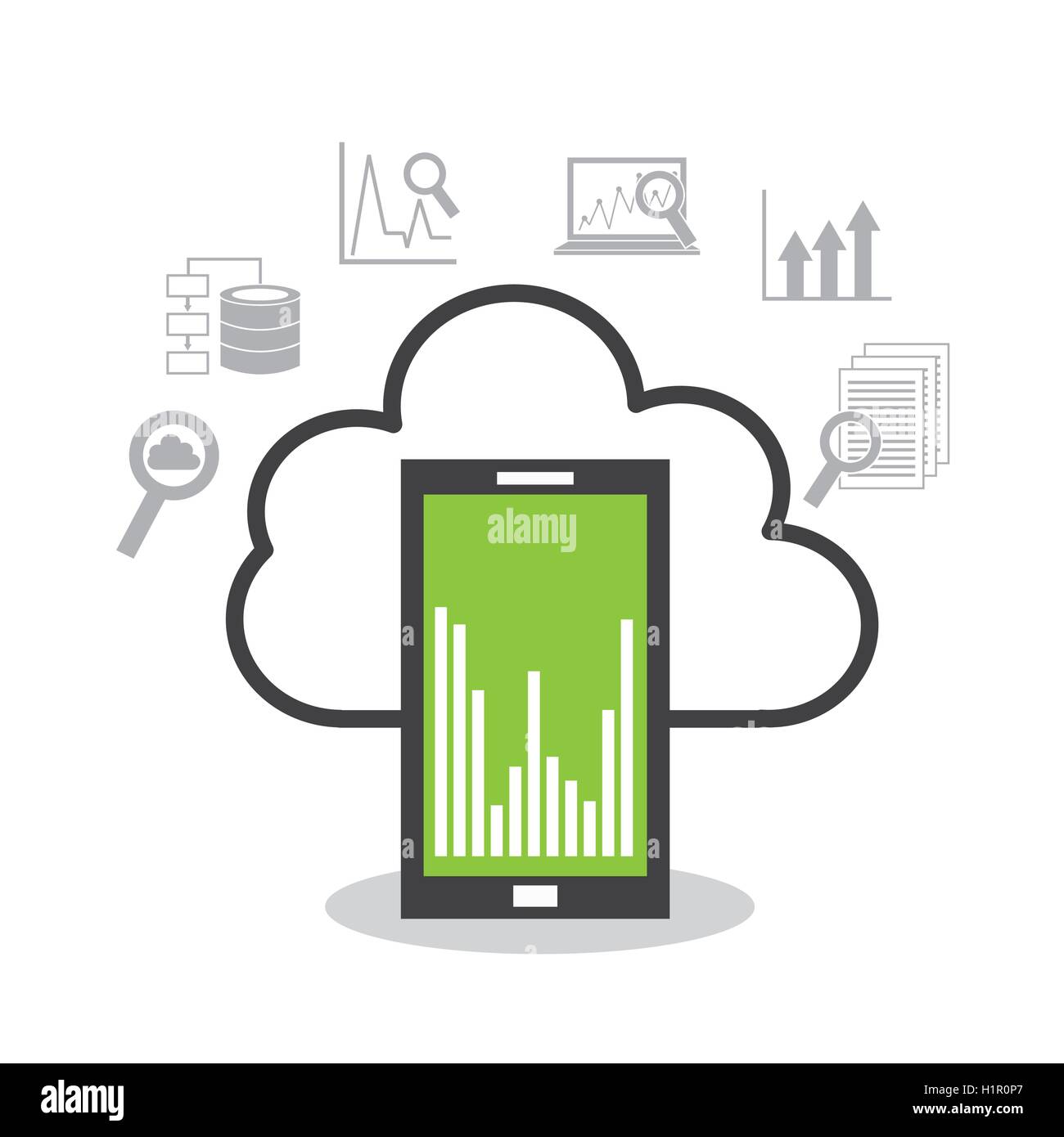 big data center flat icons Stock Vector Image & Art - Alamy