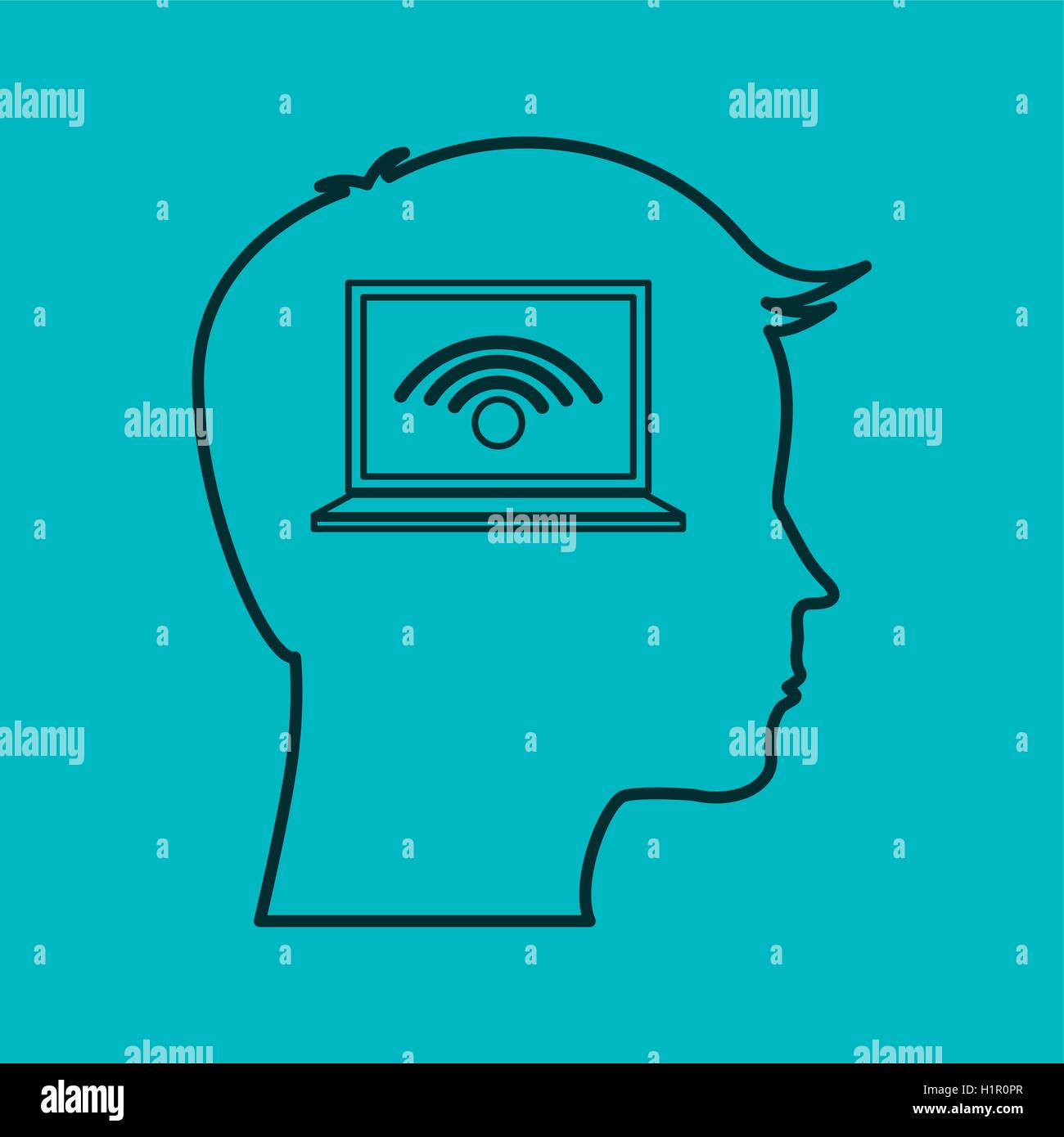 big data center flat icons Stock Vector Image & Art - Alamy