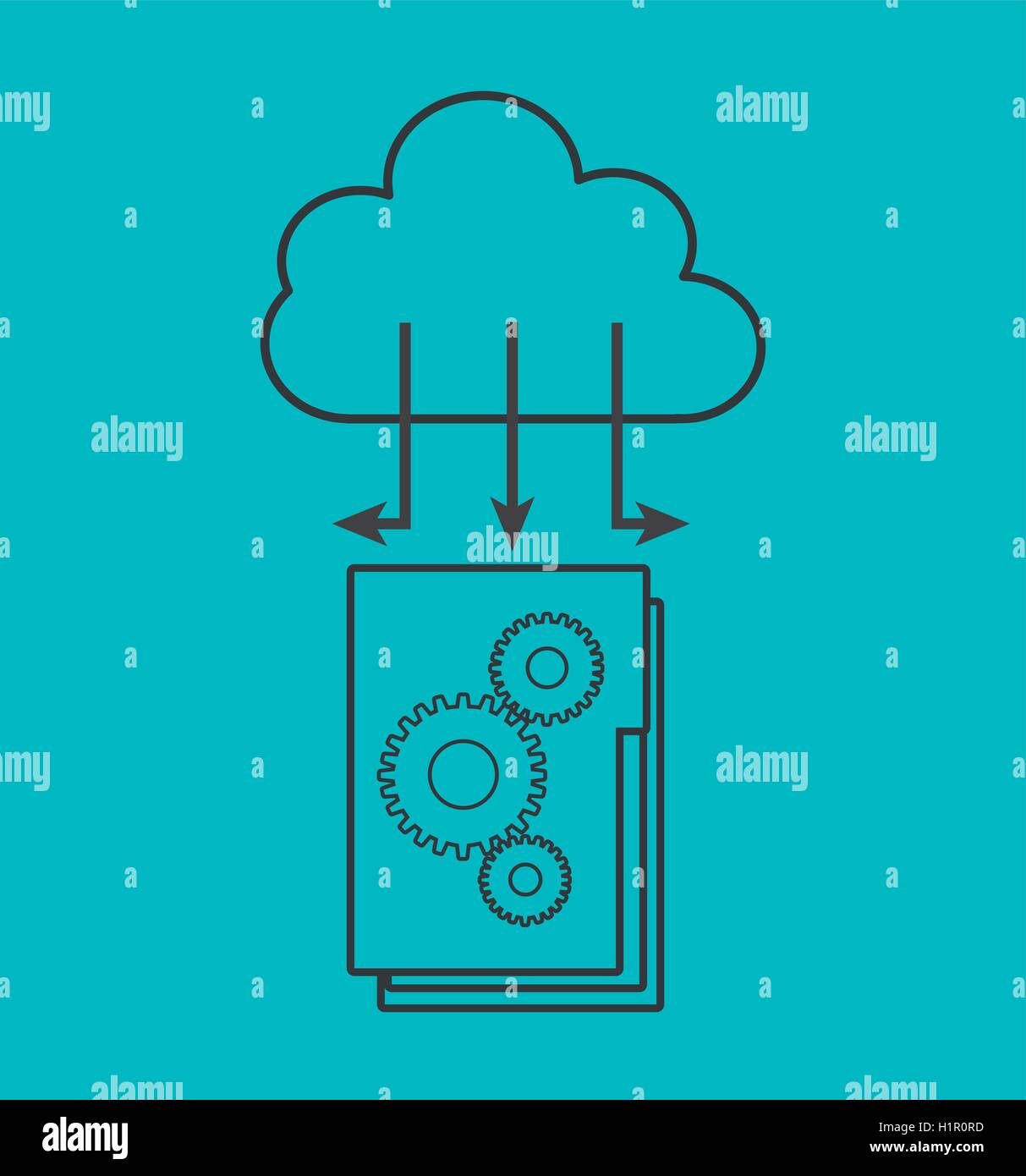 big data center flat icons Stock Vector Image & Art - Alamy