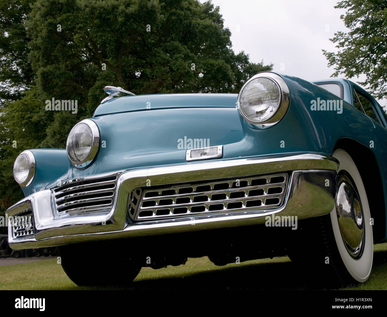 1948 Tucker Car RARE Street 8x10 Photo Ohio Dealer License Plate