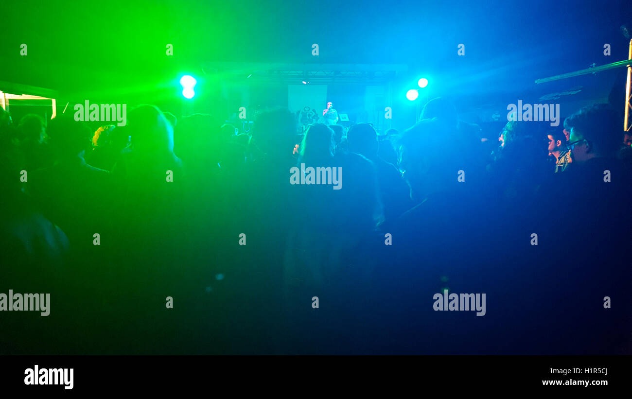 Lichter, Konzert/ Party, Berlin-Mitte. Stock Photo