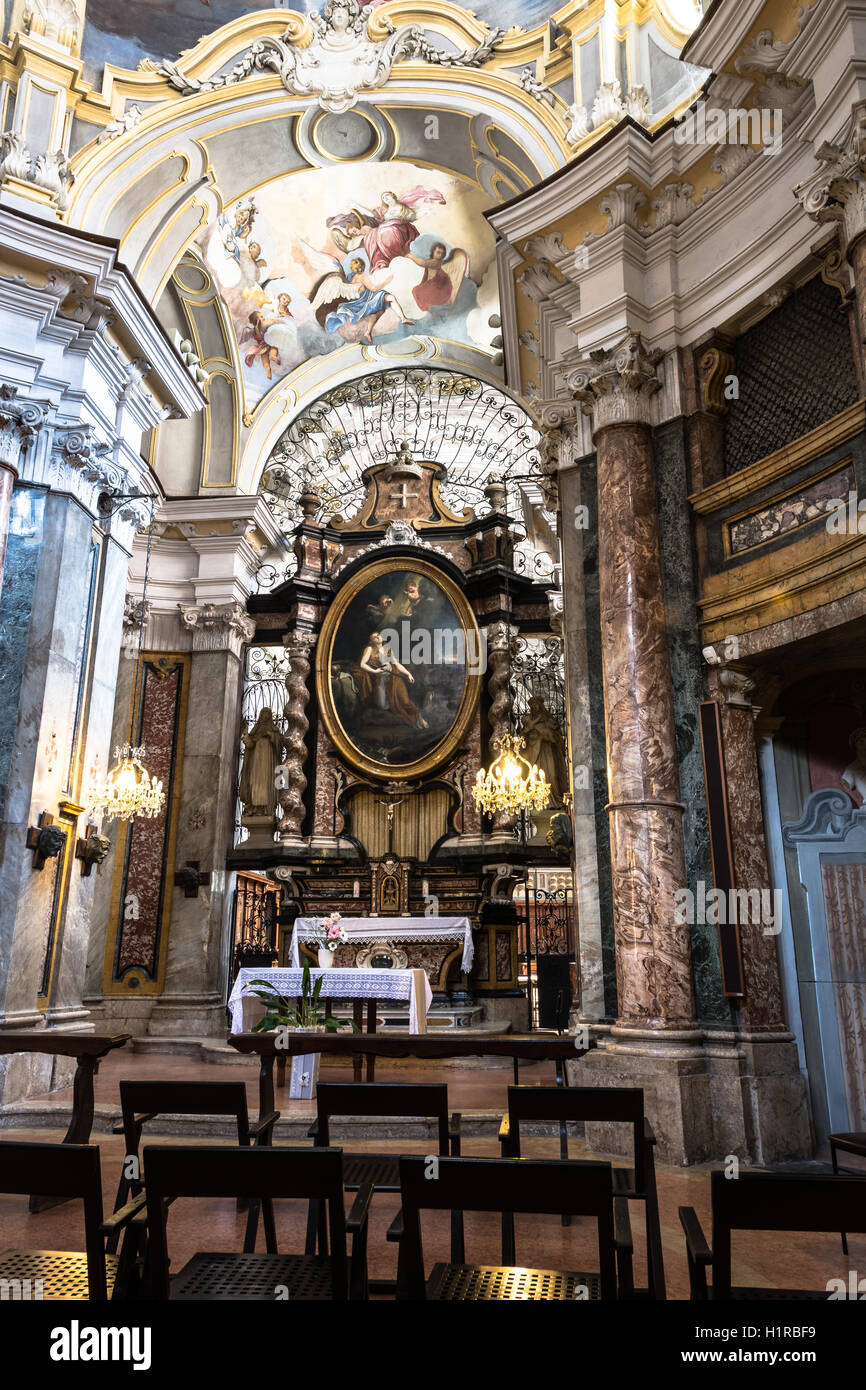 Interior of Santa Maria Maddalena Church in Alba, Italy Stock Photo - Alamy