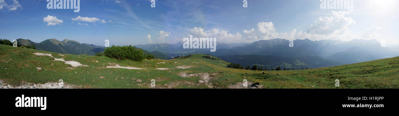 The Alps Germany Garmisch Partenkirchen Mount Wank mountain Stock Photo