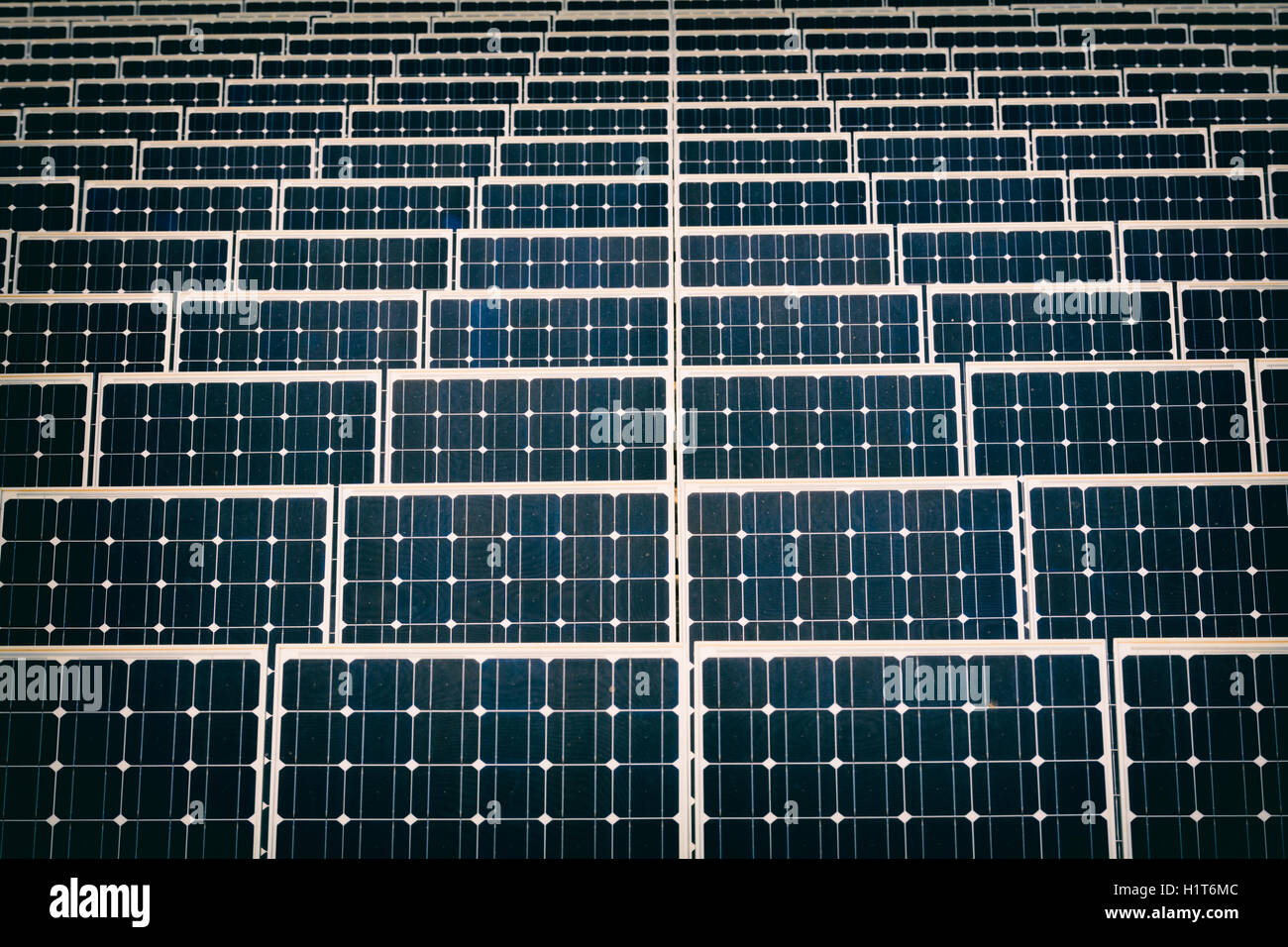 Solar energy centre near Guadarranque, San Roque, Cadiz Province, Spain. Stock Photo