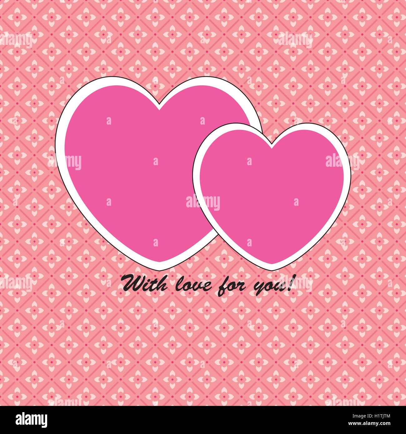 Valentine's Day greeting card Stock Vector Image & Art - Alamy