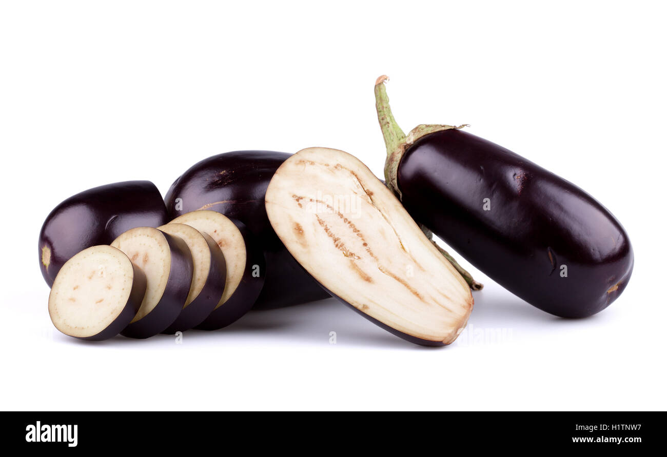 Eggplants or aubergines Stock Photo Alamy