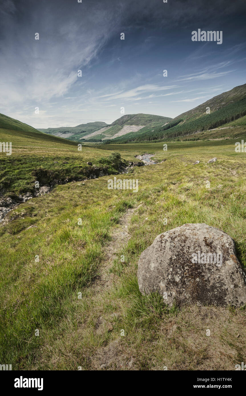 Scenic view of Glenbrittle on the Isle of Skye, Scotland, UK Stock Photo