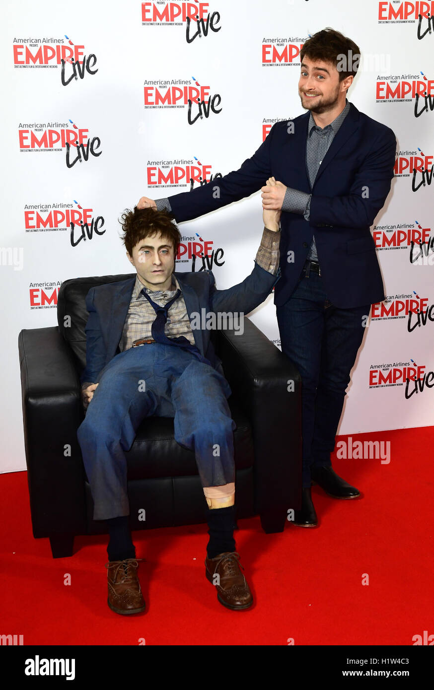 Daniel Radcliffe attending a screening of Swiss Army Man and Imperium at the opening night gala of Empire Live at The O2, London. Stock Photo