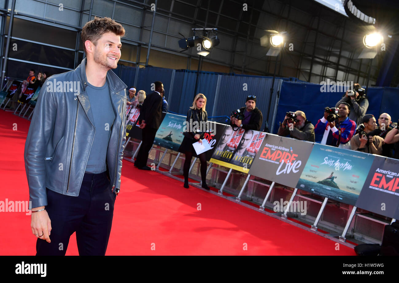 Jim Chapman attending a screening of Swiss Army Man and Imperium at the opening night gala of Empire Live at The O2, London. Stock Photo