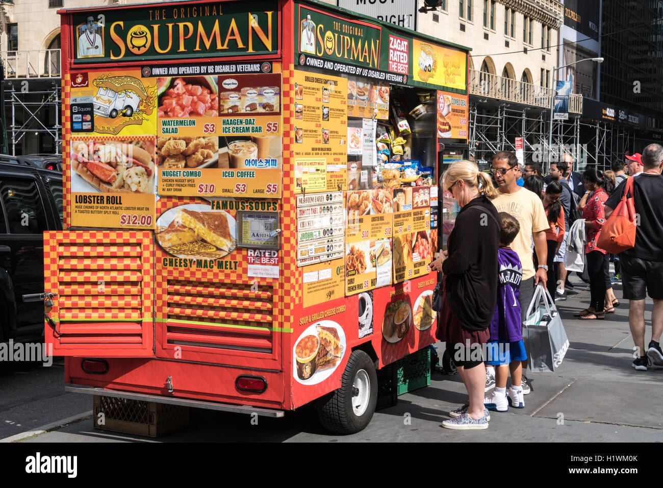 Soupman's Sidewalk Stand, NYC, USA Stock Photo Alamy
