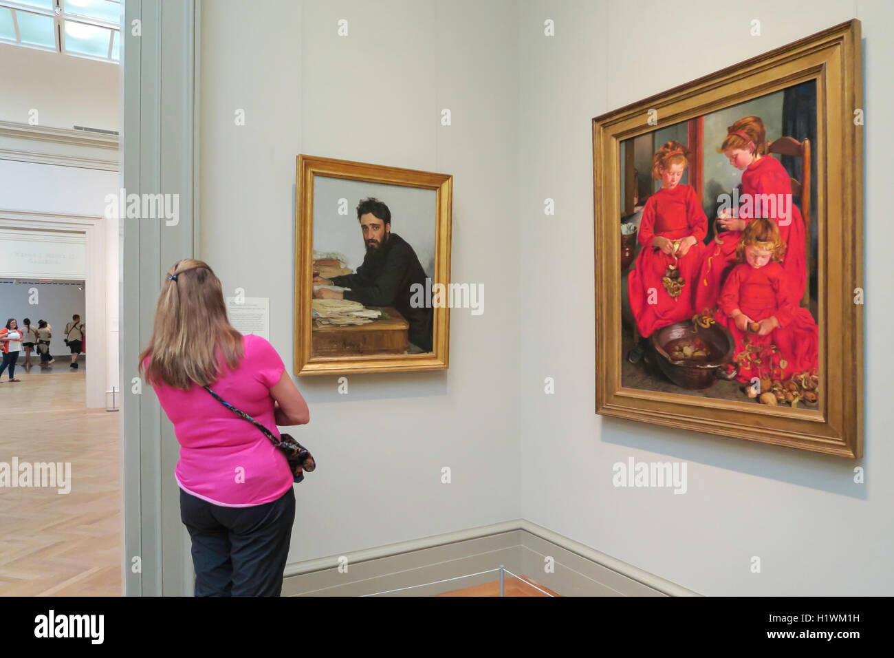 European Paintings in the Metropolitan Museum of Art, NYC, USA Stock