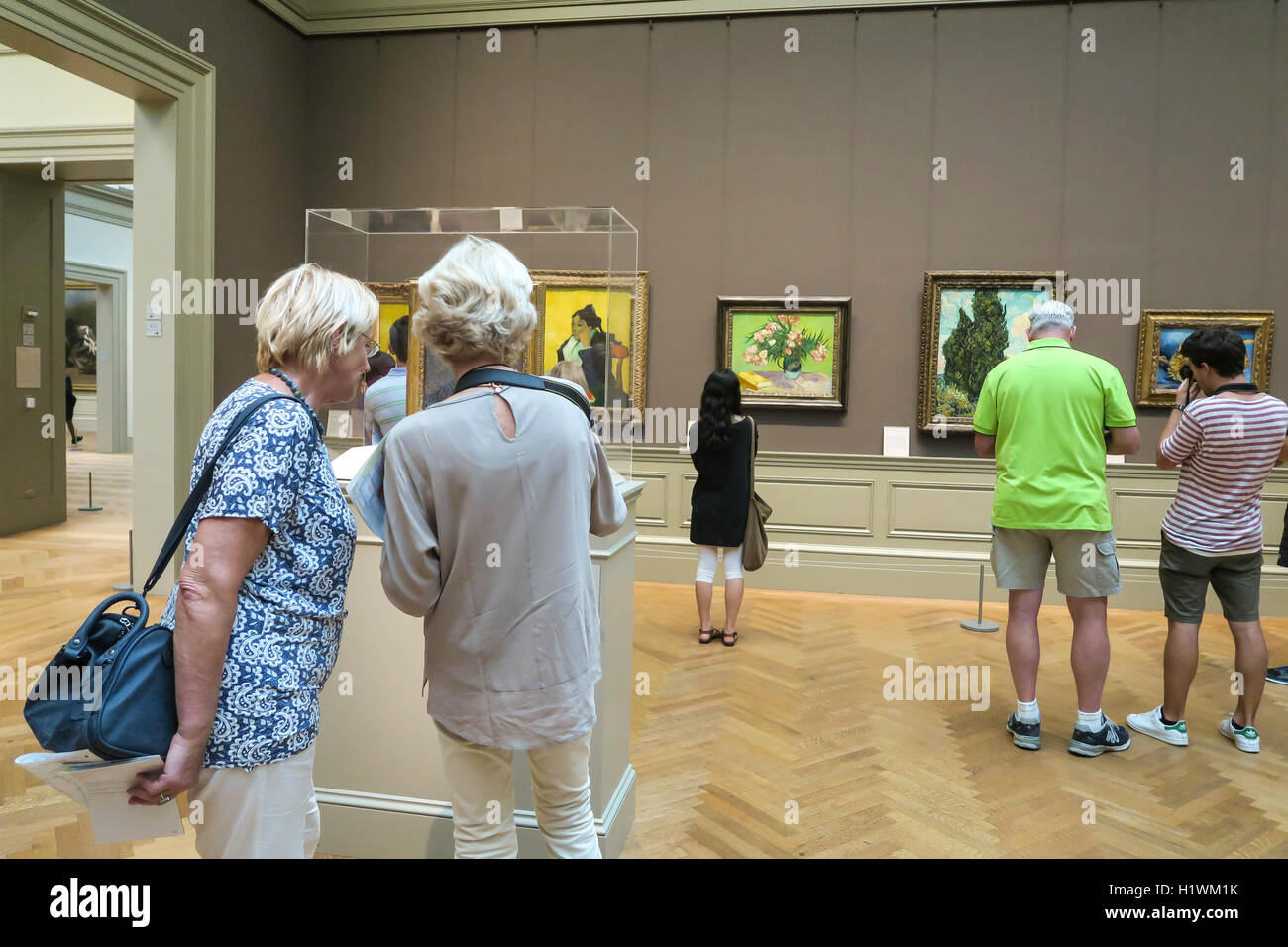 European Paintings in the Metropolitan Museum of Art, NYC, USA Stock Photo