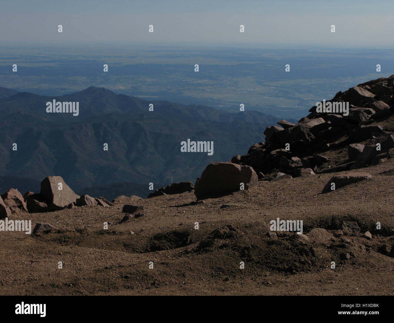 Pikes Peak Summit, Colorado Stock Photo - Alamy