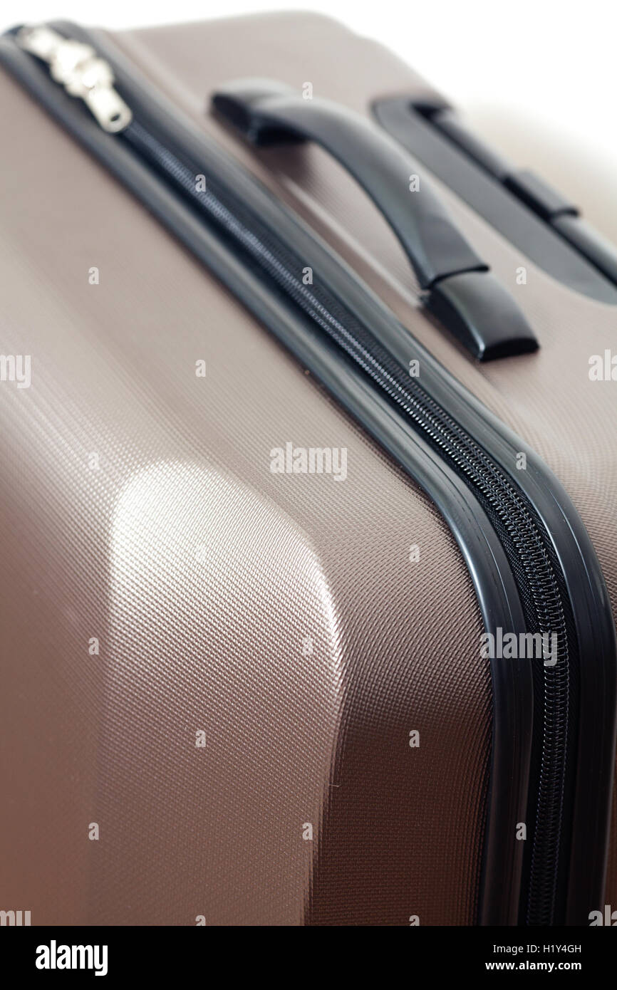 big brown suitcase for travel Stock Photo Alamy