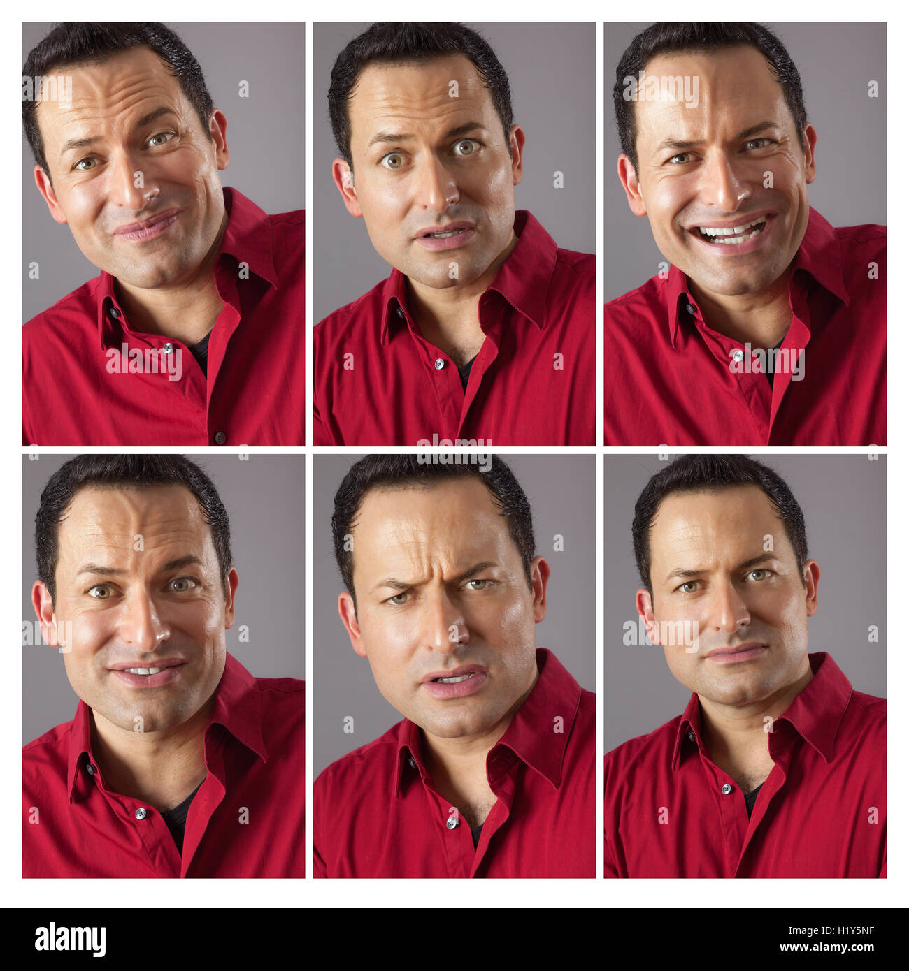 Differentexpressions of person hi res stock photography and
