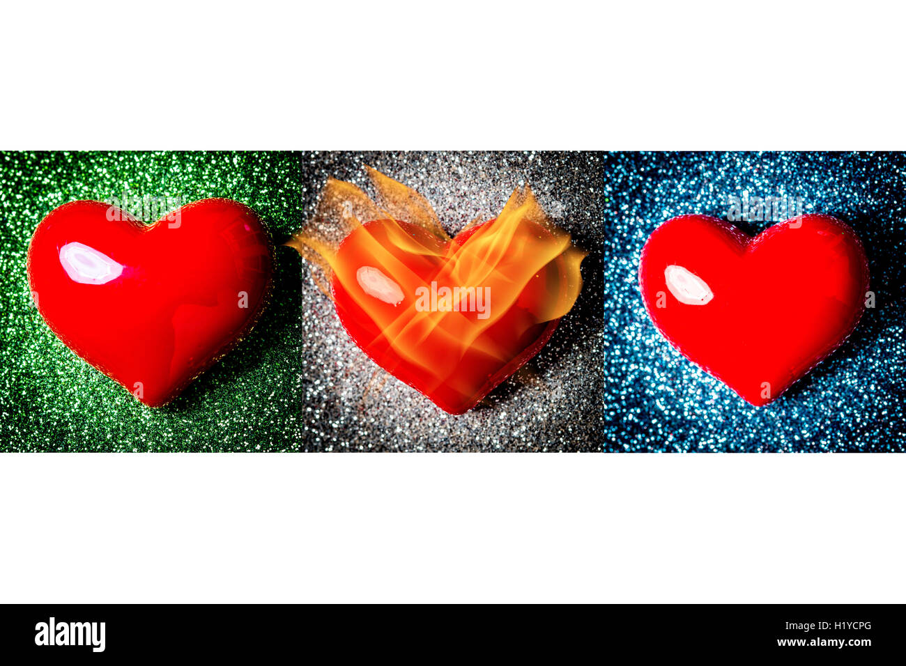 Conceptual image of increased cardiovascular risk in women after 55 year-old. Stock Photo