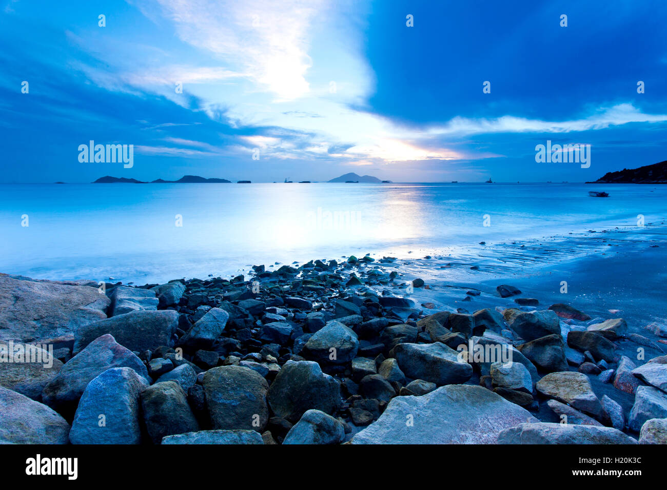 Dramatic sunset sky with clouds Stock Photo - Alamy